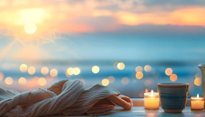 relaxing evening scene